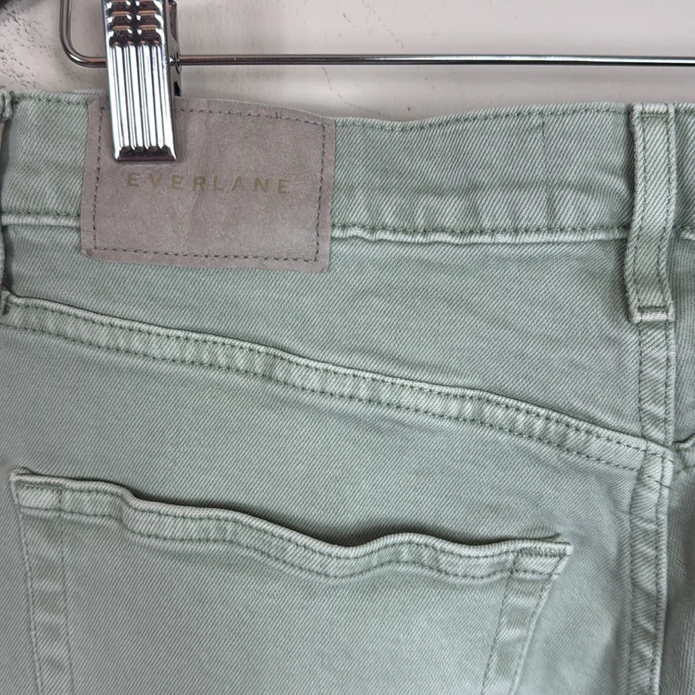 Everlane The Original Cheeky Crop Jeans Organic Cotton in Sage Green Size‎ 28